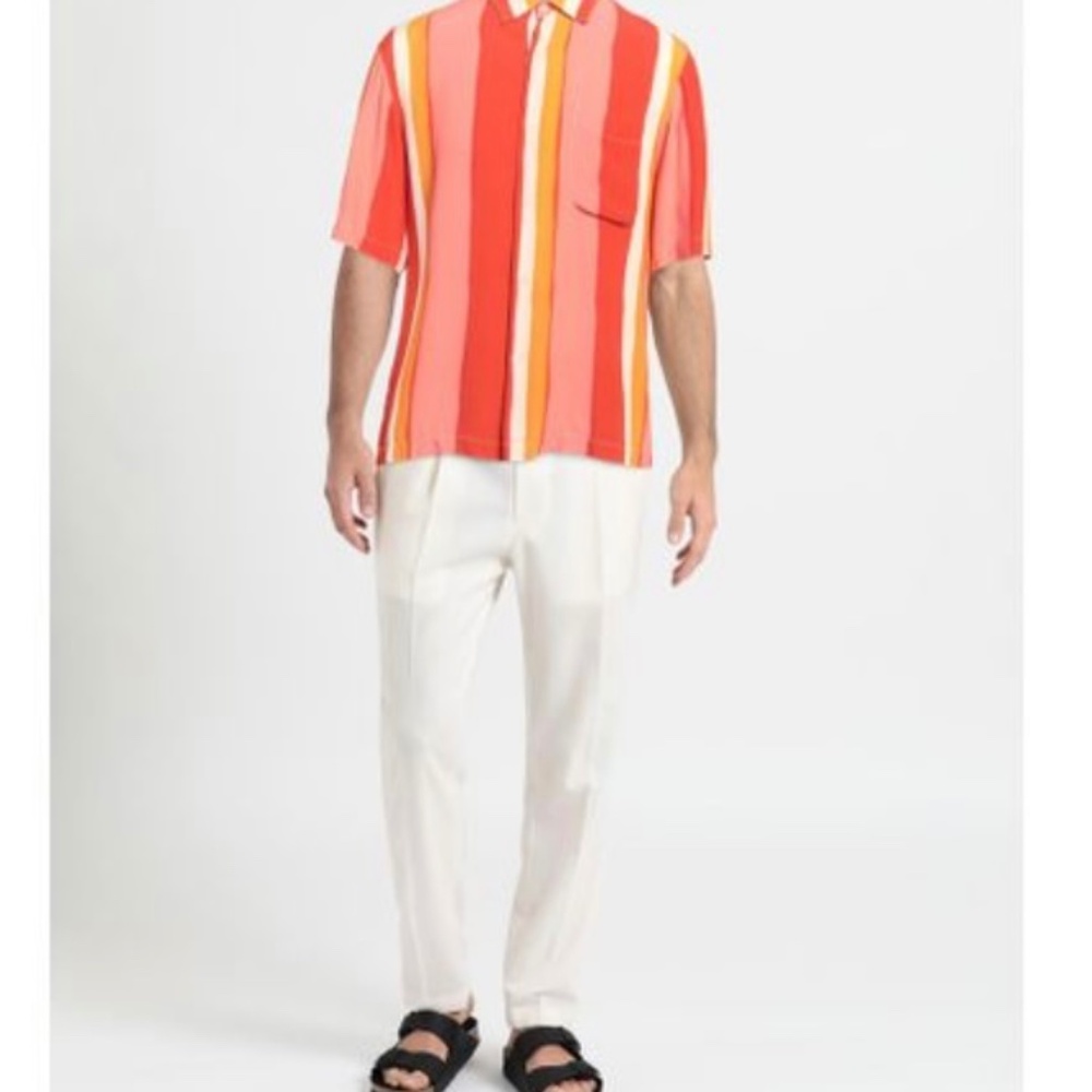 Sandro Mens or Women's stripe shirt size L